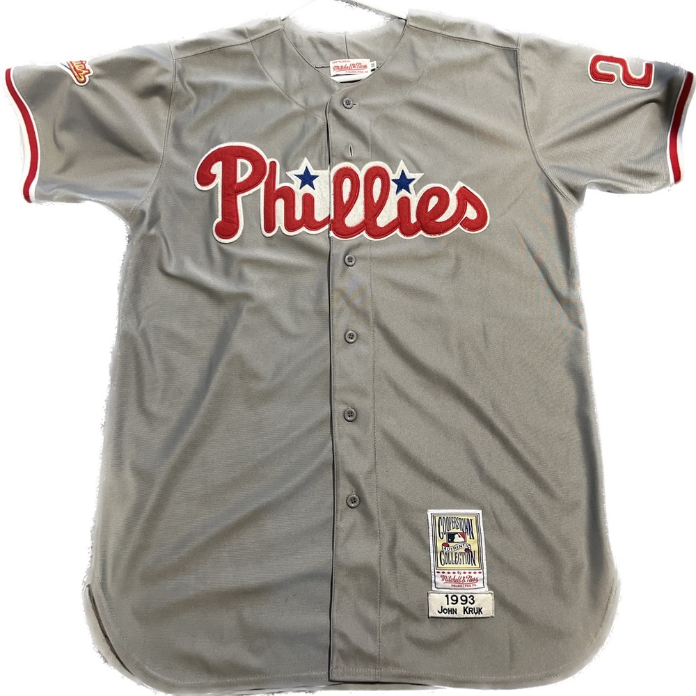 Phillies 1993 World Series John Kruk Authentic Jersey